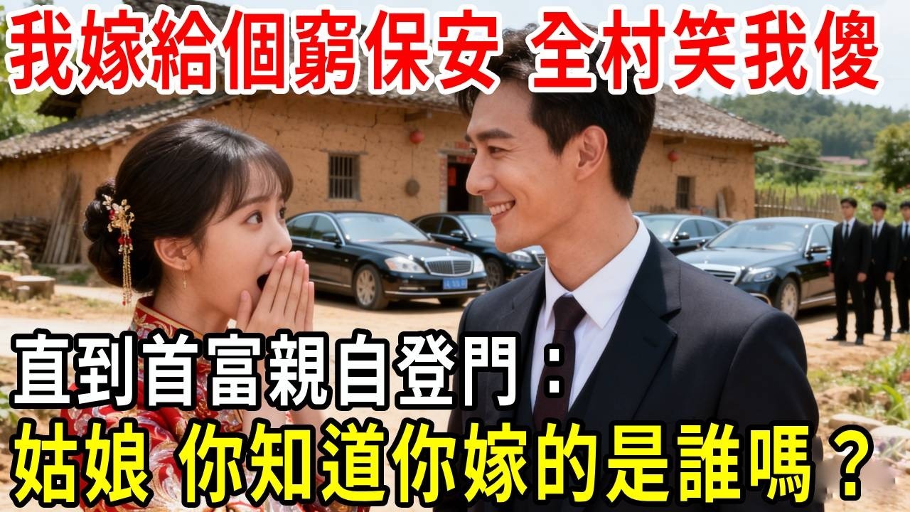 我閃婚嫁給個窮保安，全村笑我傻，直到首富親自登門：姑娘，你知道你嫁的是誰嗎？#掉馬甲#甜寵 #閃婚#情感故事 #霸道總裁 #婚姻#都市愛情 #先婚後愛 #霸道總裁 #灰姑娘#爽文 #婚姻