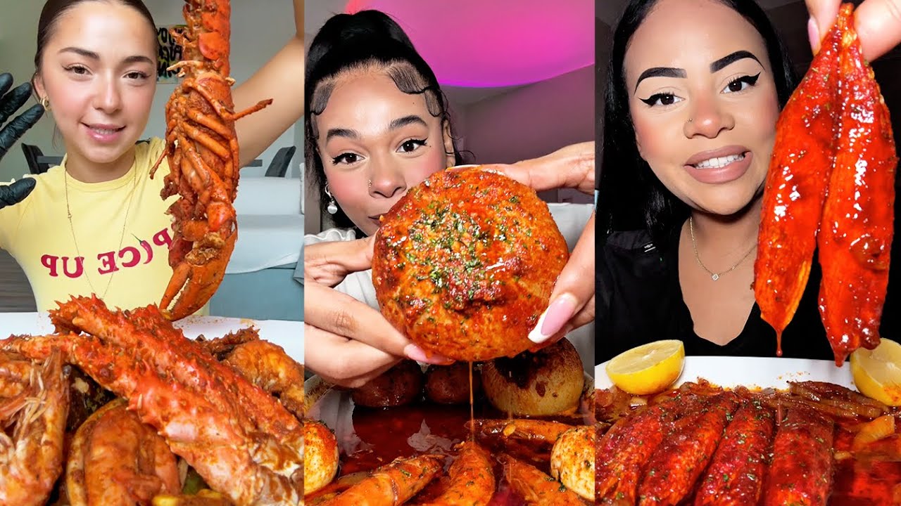 YUMMY Foods Mukbang | Lobster, Onion Boil, Imitation Crab, and More!