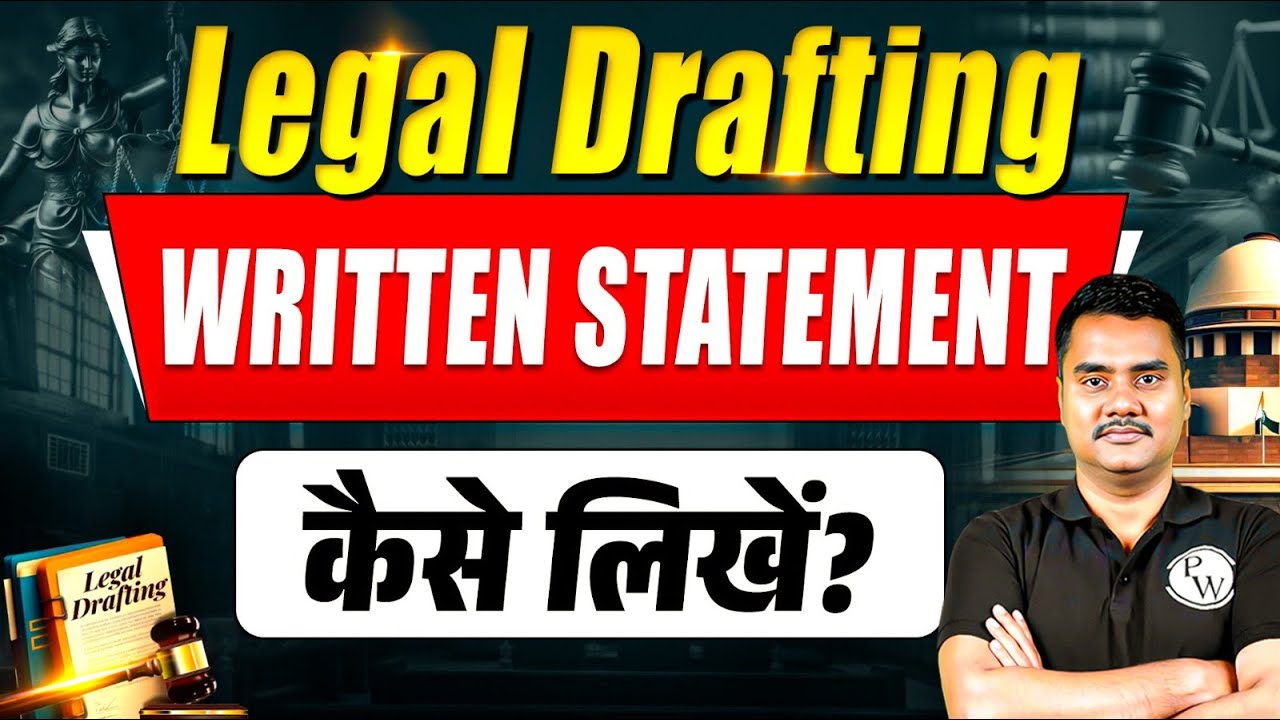 How To Draft Written Statement? | Advocate Drafting | Legal Drafting | Judiciary By PW
