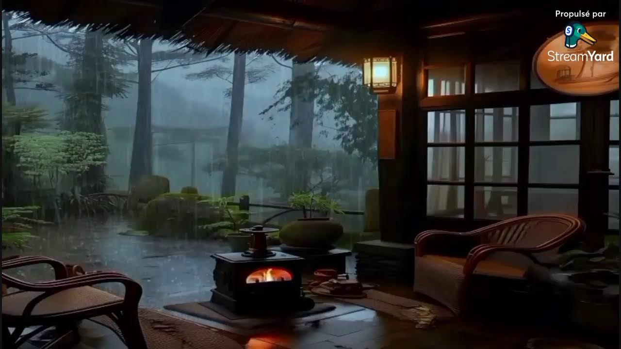 🌧️ LIVE Heavy Rain Sounds – You Will Sleep in 5 Minutes 😴