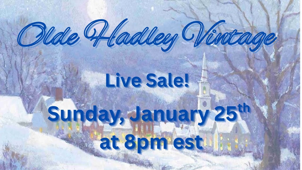 Mid-Winter Live Sale! Jan. 25th at 8pm est