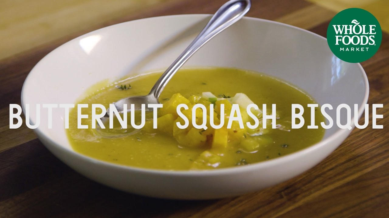 Butternut Squash Bisque with Pickled Green Apple | Wicked Healthy | Whole Foods Market