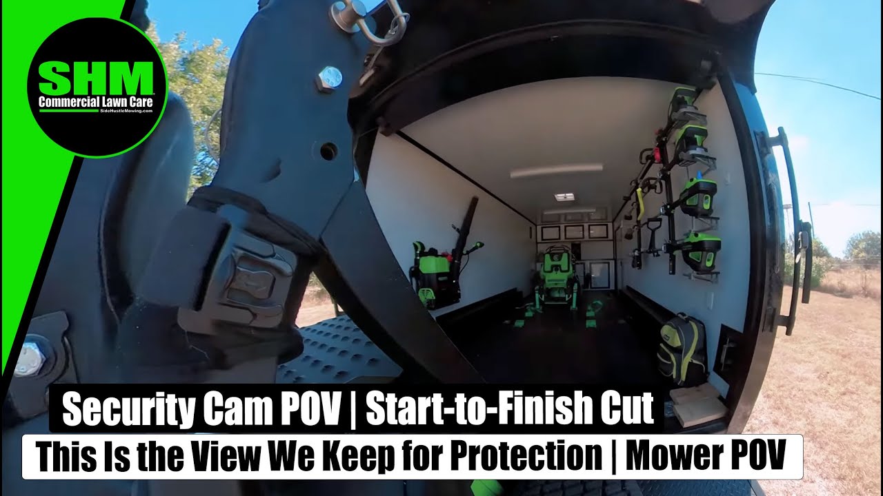 Security Cam POV | Start-to-Finish Cut = This Is the View We Keep for Protection | Mower POV