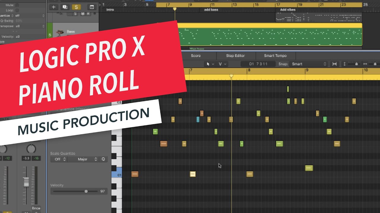 Editing MIDI in the Piano Roll | Logic Pro X Basics
