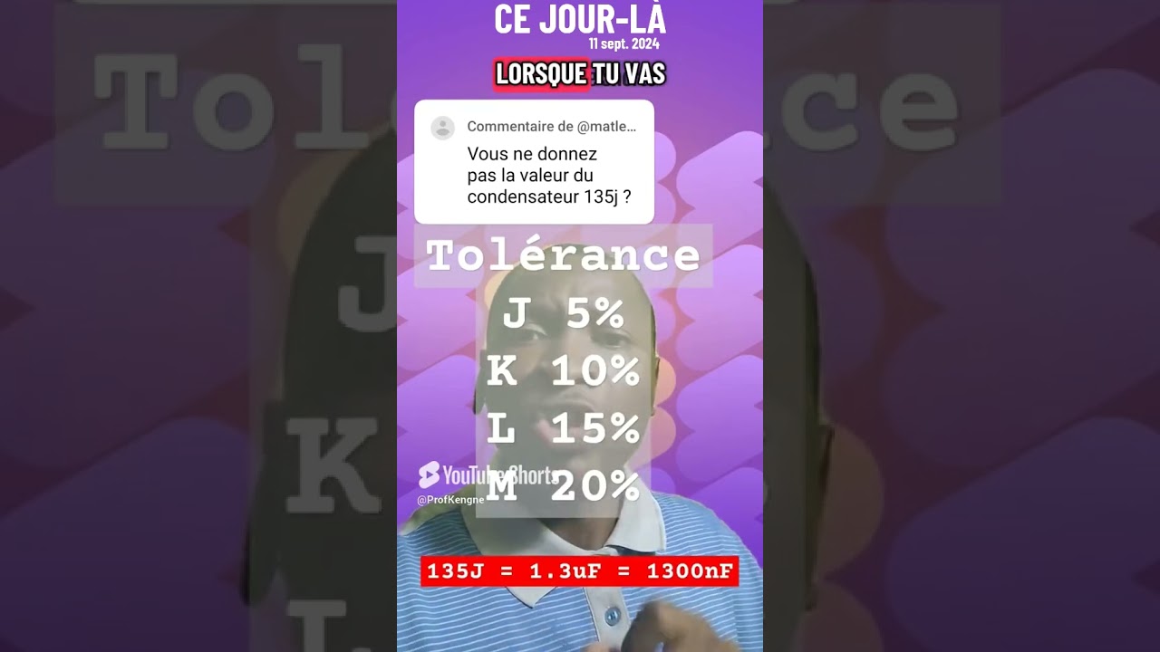 Comment d&eacute;coder la valeur d'un condensateurs c&eacute;ramique non polaris&eacute; sans le multim&egrave;tre #profkengne