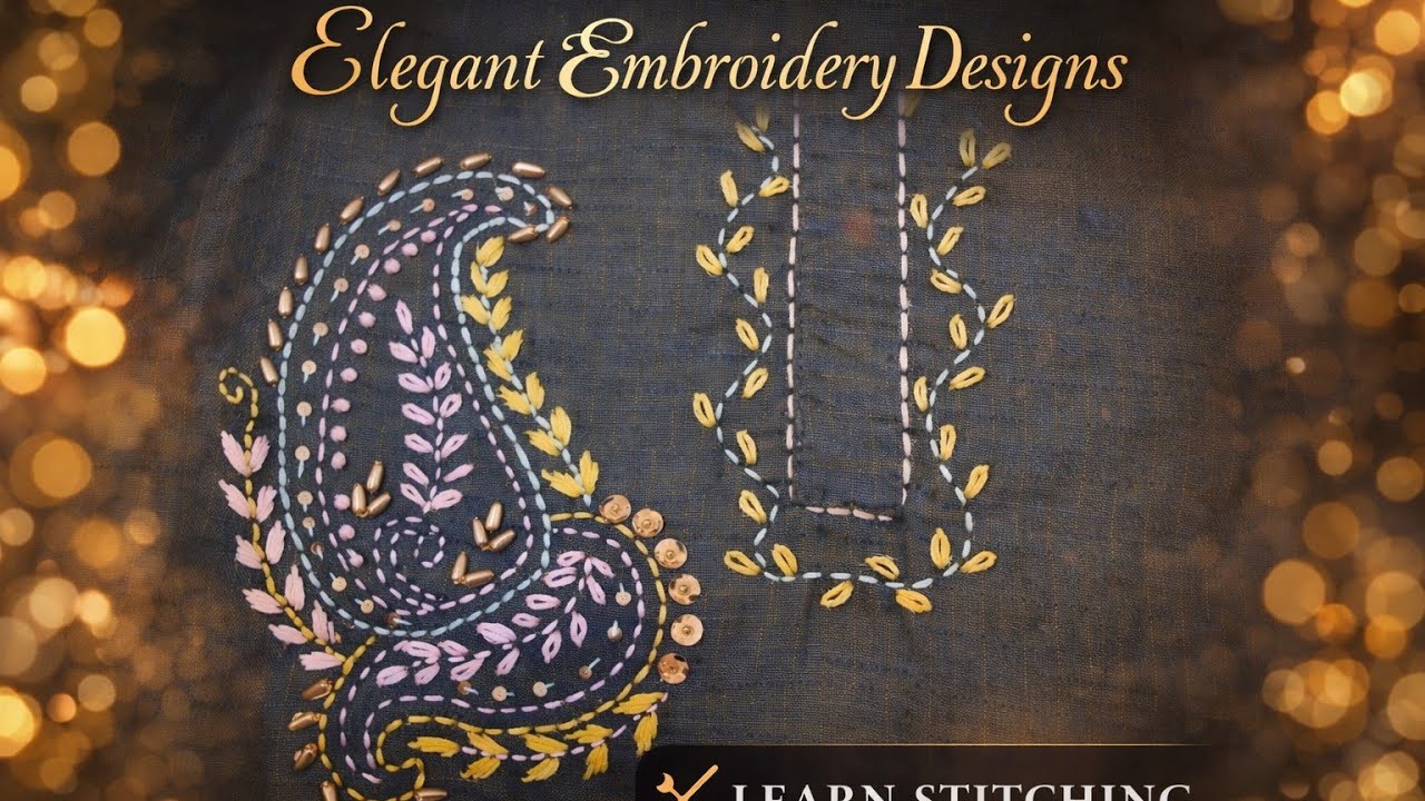 This Neck Embroidery is INSANE! Neck Embroidery Magic You NEED Now!