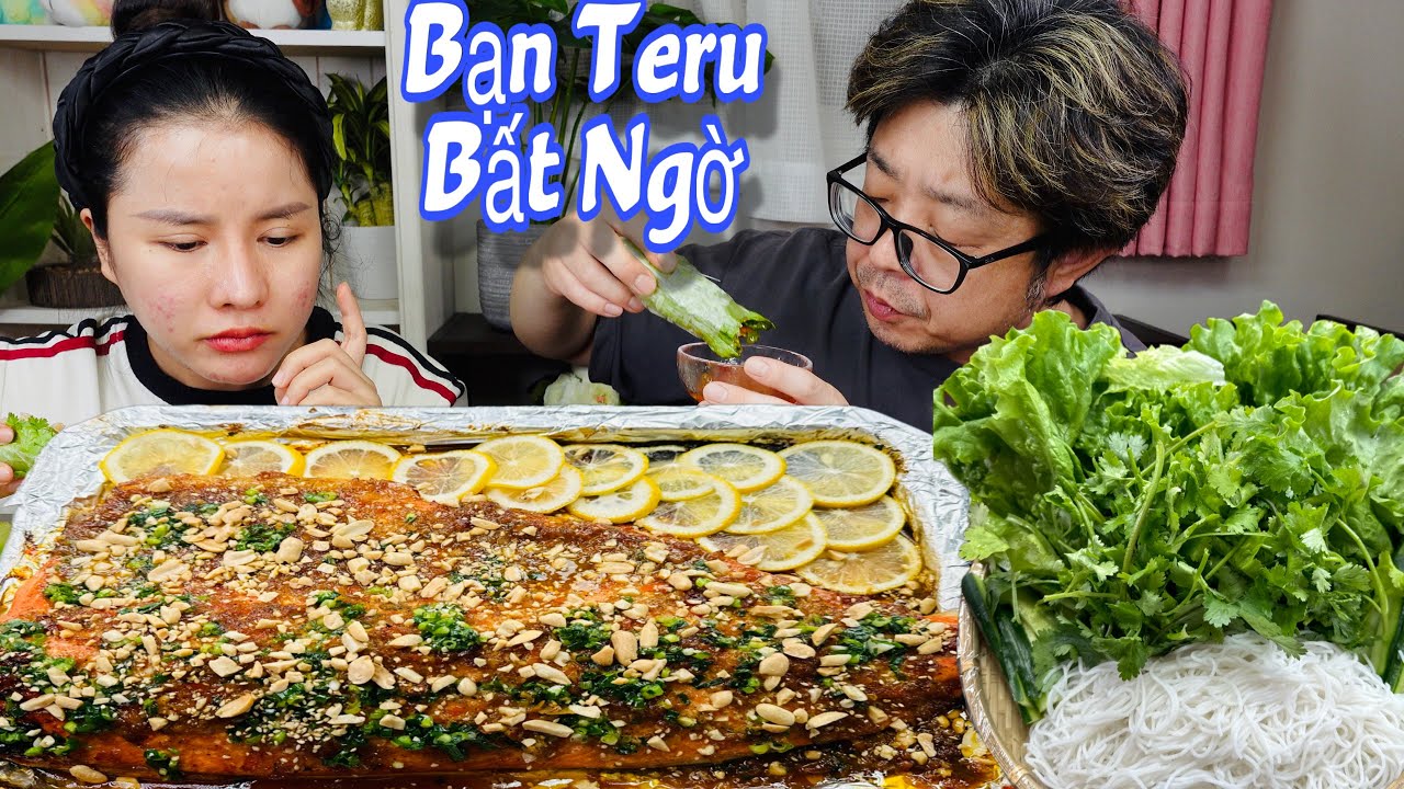 Bạn Teru Tặng Tảng CÁ HỒI Đề Nghị Nấu Phải Ngon - Gây Áp Lực Cho Bà Bầu