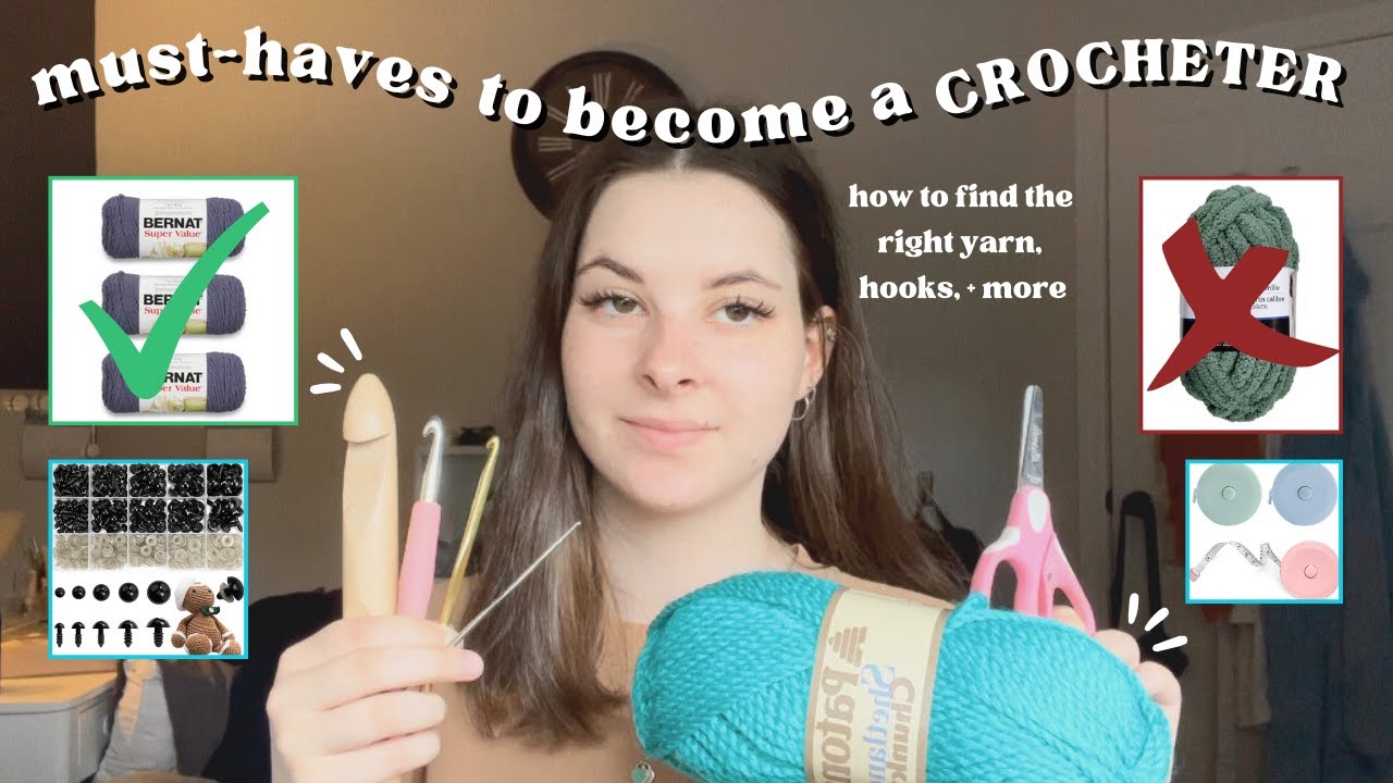 ESSENTIAL CROCHET TOOLS for beginners - what to buy to become a crocheter!