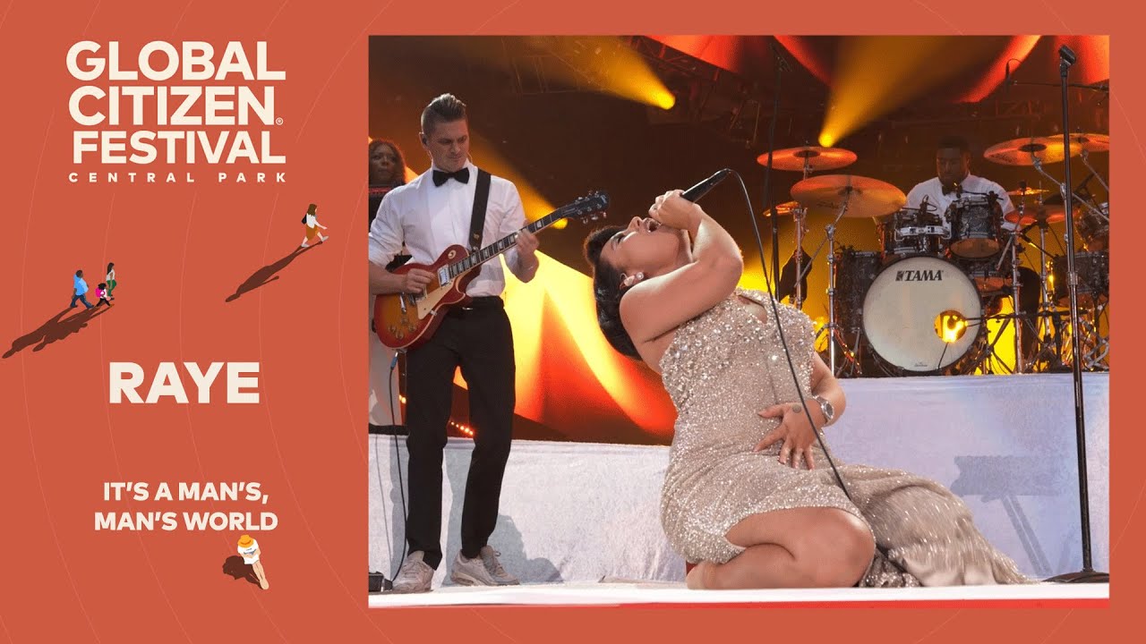 RAYE reimagines James Brown’s It's A Man's, Man's World | Global Citizen Festival NYC 2024
