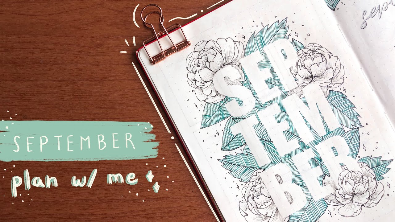 🌷 september bullet journal setup // plan with me 🌱