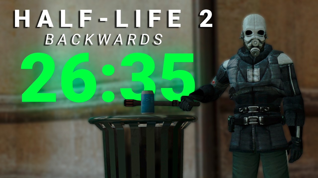 Half-Life 2 Backwards World Record Speedrun (26:35)