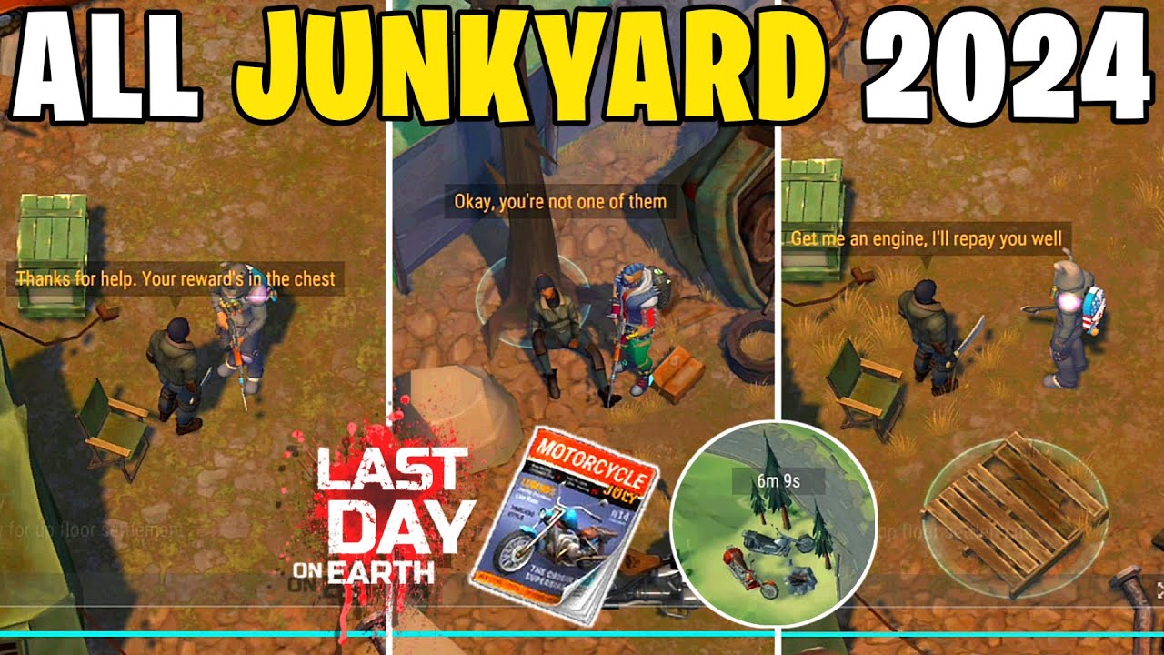 ALL VERSIONS OF JUNKYARD EVENT LDOE 2024 | LAST DAY ON EARTH SURVIVAL
