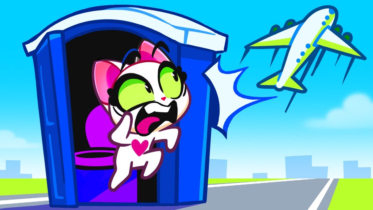 ✈️ Where Is My Potty in the Airplane 🚽 Airport Stories for Babies by Purr Purr 😻