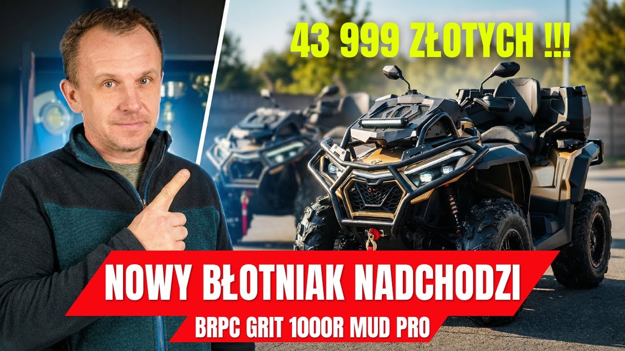 BRCP GRIT 1000R: Nowy błotniak z CarPlay i 92 KM za 44 tysiące!