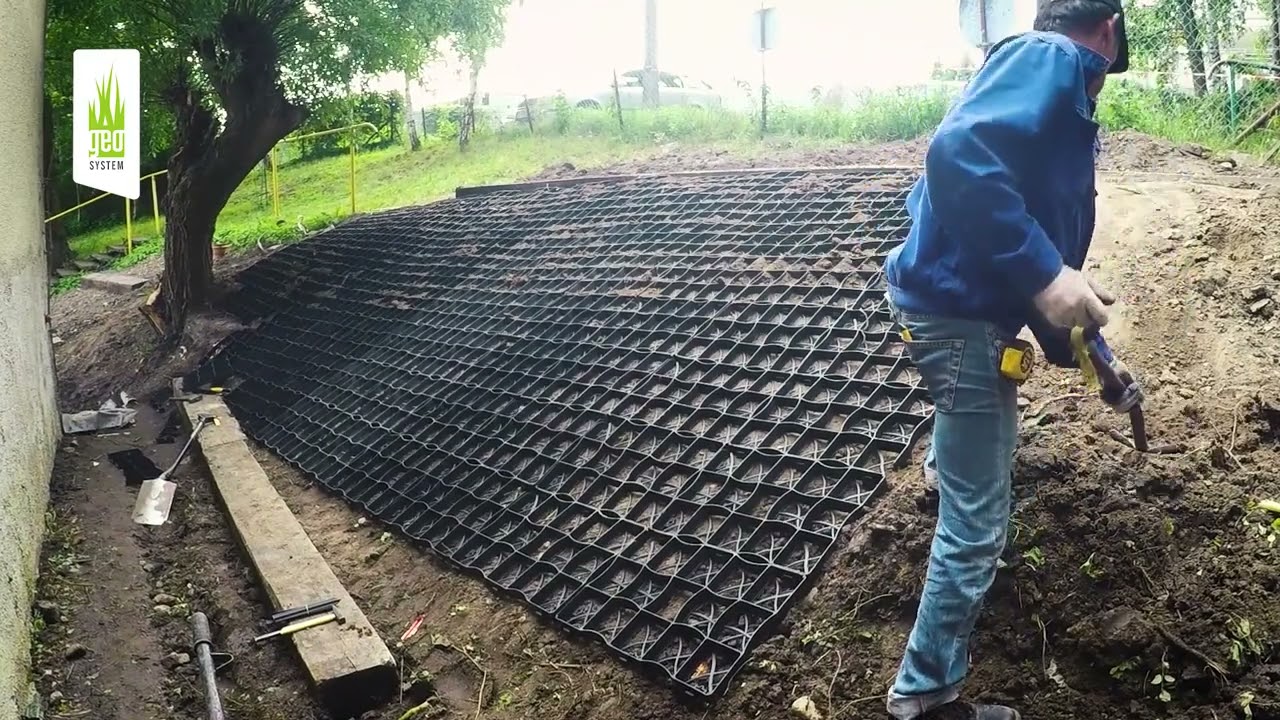 geoSYSTEM S60s montaz eko kraty na skarpie