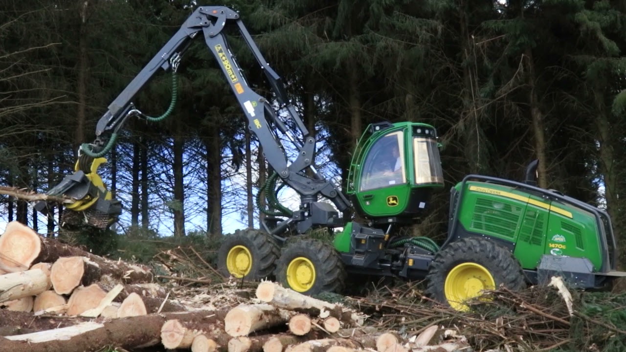 Abattage 2021, John Deere 1470g + H219