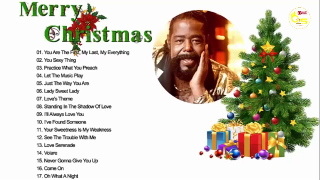 Barry White christmas songs album - best of Barry White