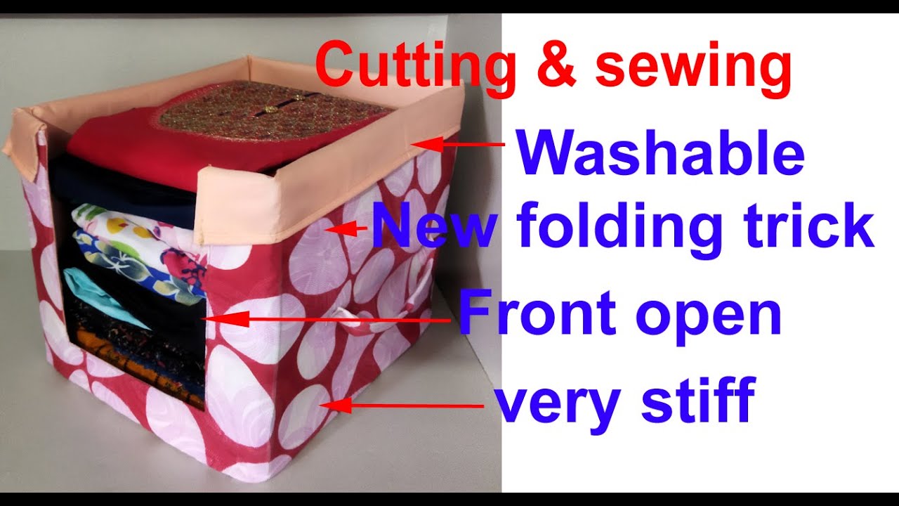 कपडों को स्टोर करने के लिए इजी तरीके से बनाए wardrobe organizer-DIY storage bag/bag banane ka tarika