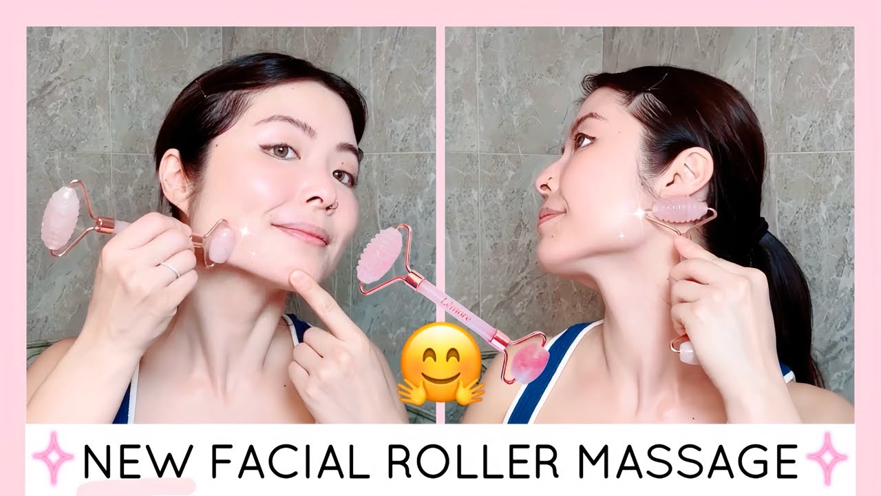 [NEW] FACIAL ROLLER MASSAGE FOR VISIBLE SAGGING & LOSS OF ELASTICITY | FOLLOW ALONG ♡ Lémore ♡