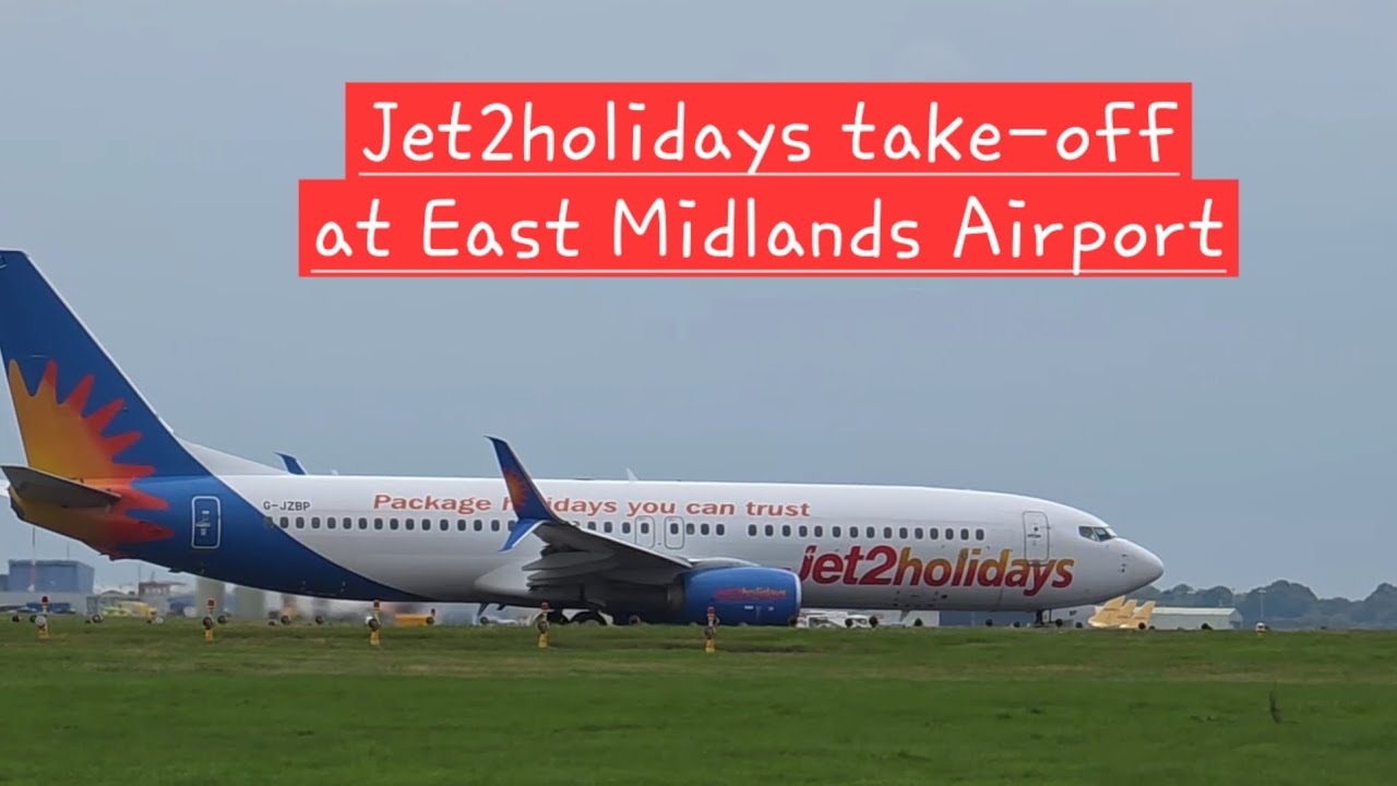 Jet2holidays taxiing and taking off at East Midlands Airport 😍 #avgeek #aviation #aeroplanes #Jet2