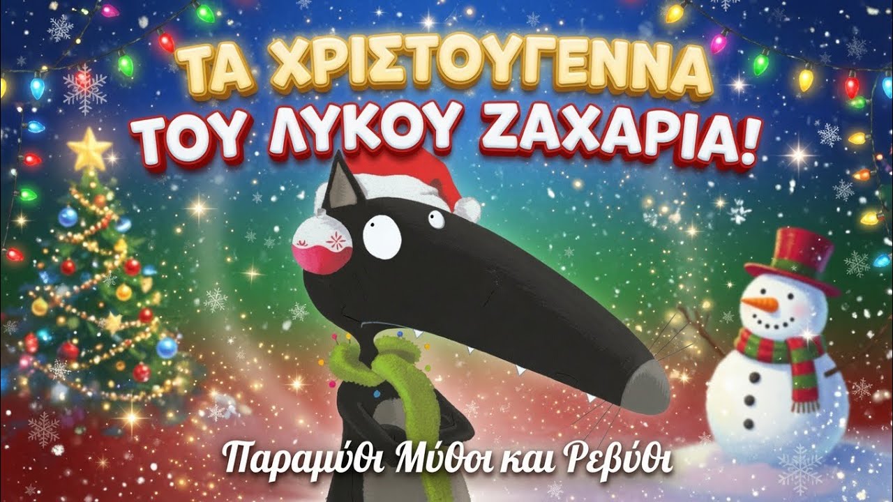 🌟Τα Χριστούγεννα του λύκου Ζαχαρία (θεατροποιημένη αφήγηση) - Παραμύθι Μύθοι και Ρεβύθι