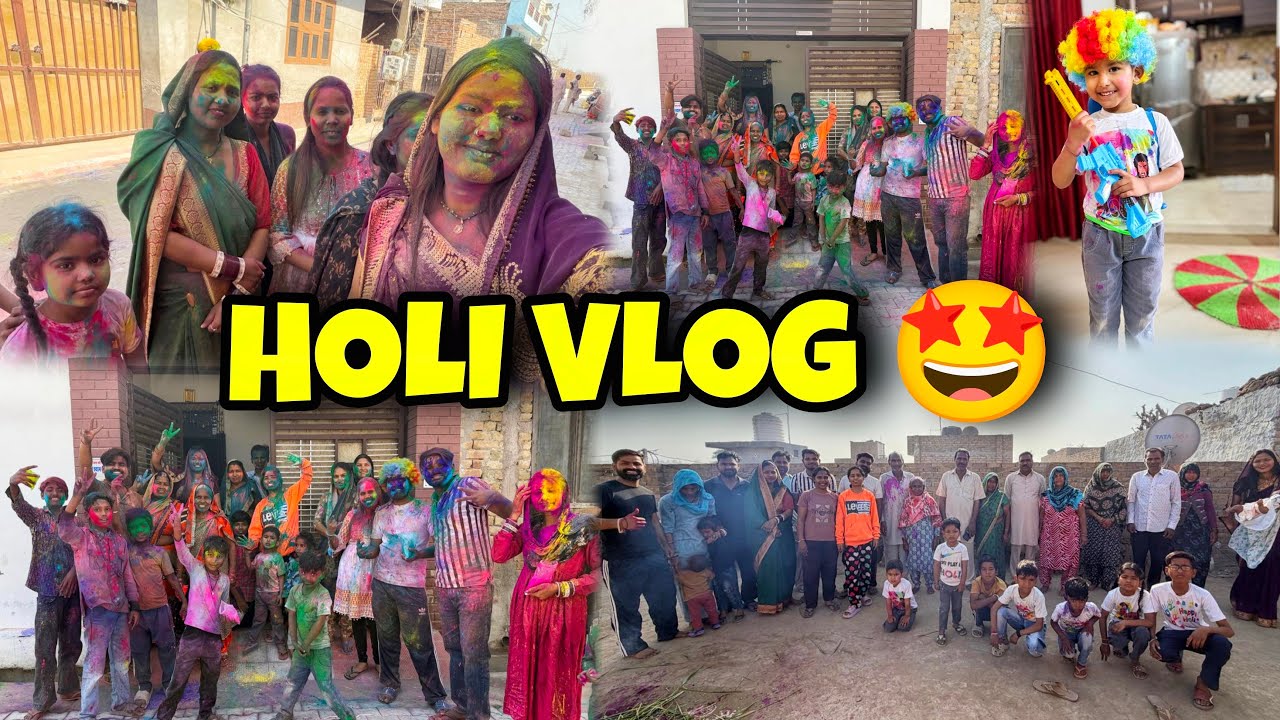 Holi vlog 🌸😃