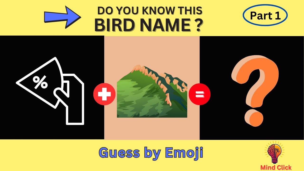 Do You Know This Bird Name | Guess The Bird By Emoji | Part 1
