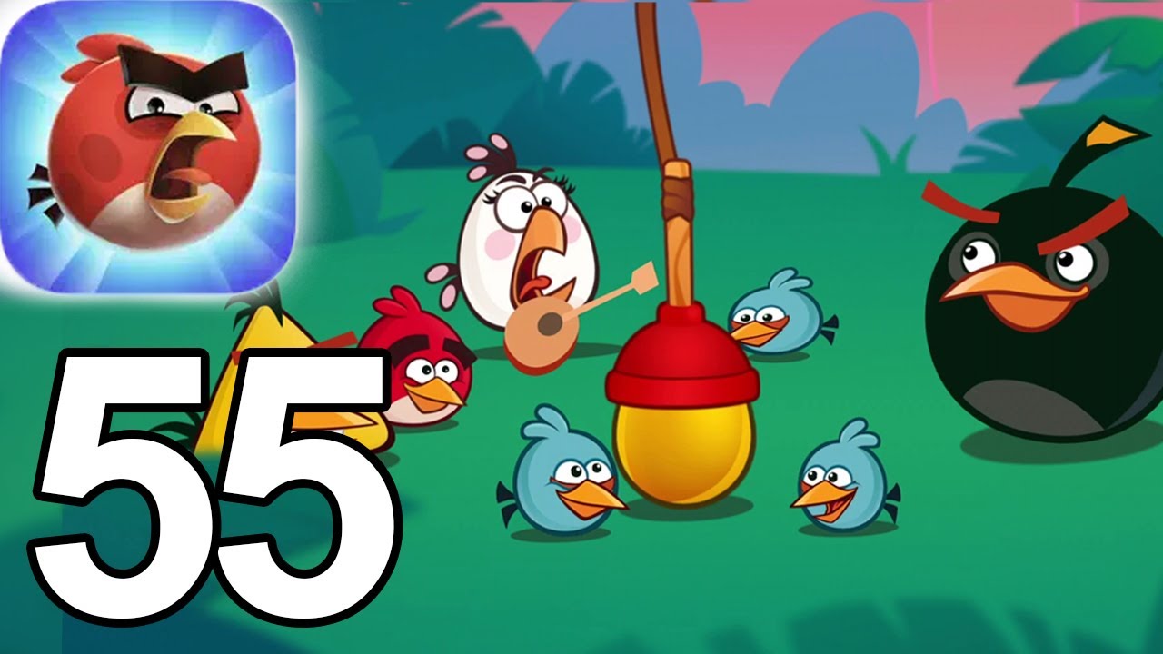 Angry Birds Reloaded THE FLYING LUNCHMAN  ⭐⭐⭐ 1  to 45 Walkthrough Part 55 (iOS)