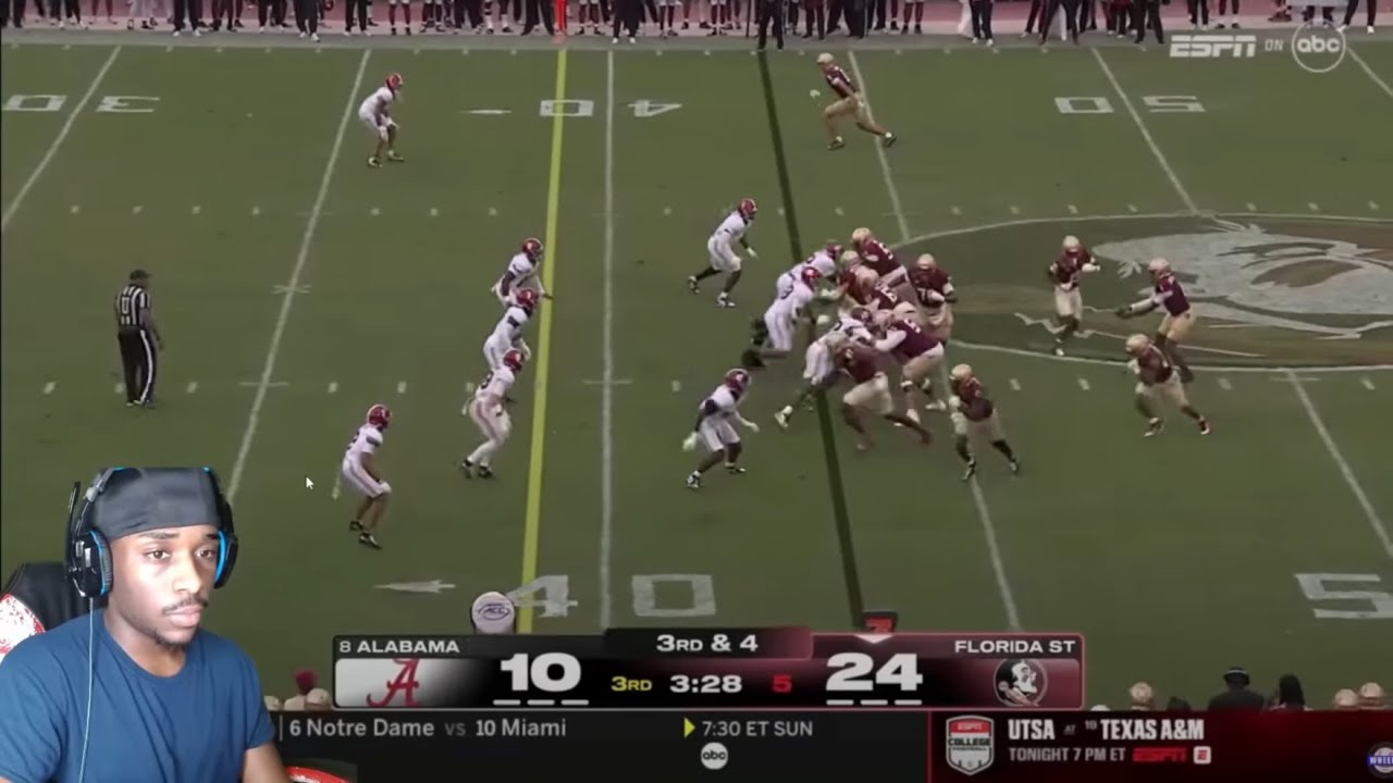 REACTING TO #8 Alabama vs Florida State Highlights!