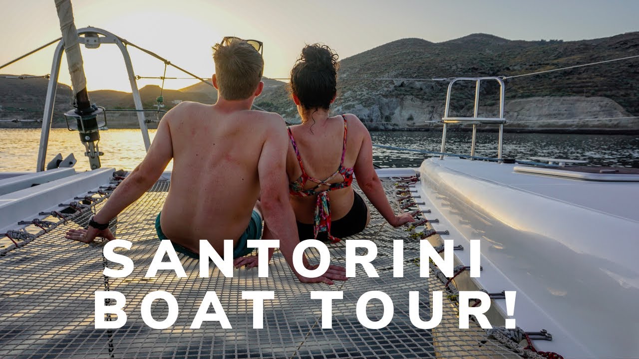Santorini Boat Tour!  | (IS THIS REAL LIFE?)