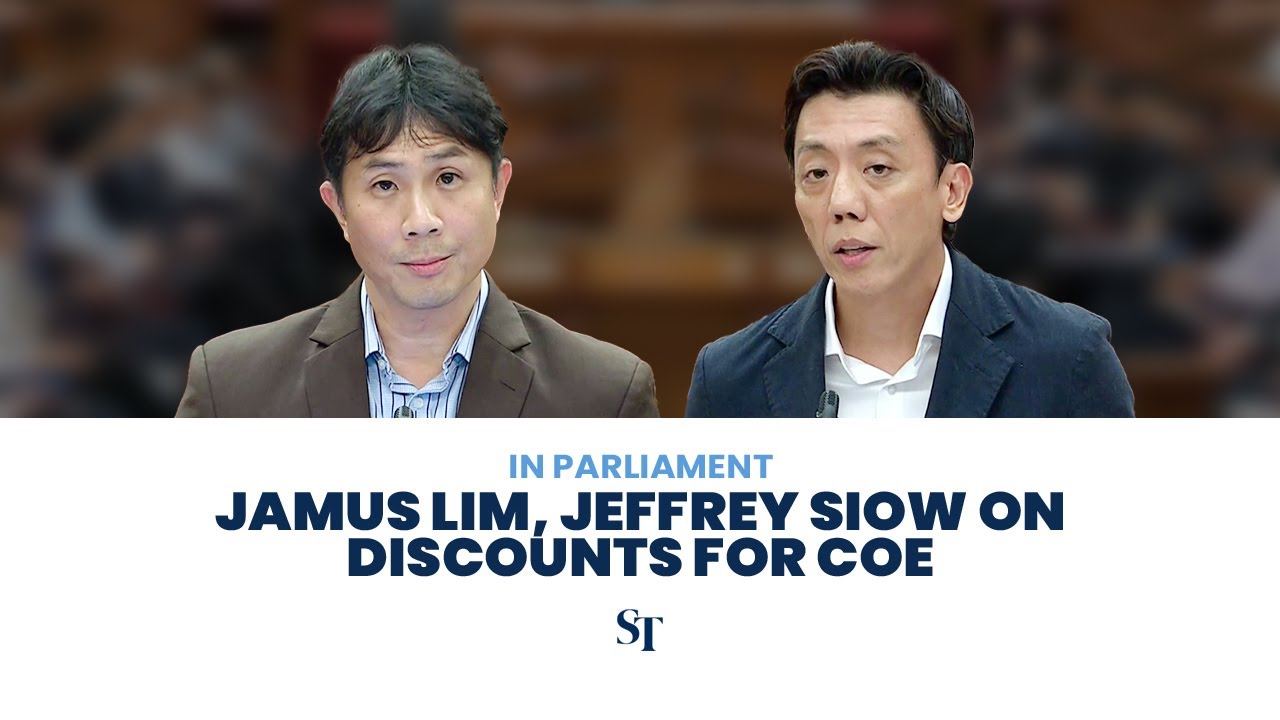 [FULL] Jamus Lim, Jeffrey Siow speak on offering discounts on COE