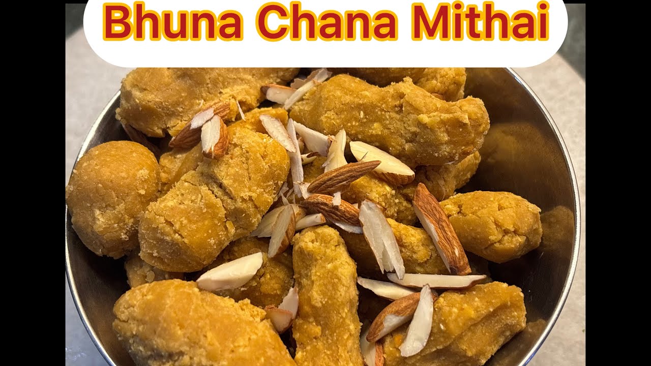 Bhuna Chana Mithai #chanapowder #sattu #jaggery #sweetdish #mithai #laddu #desighee ##prasad 