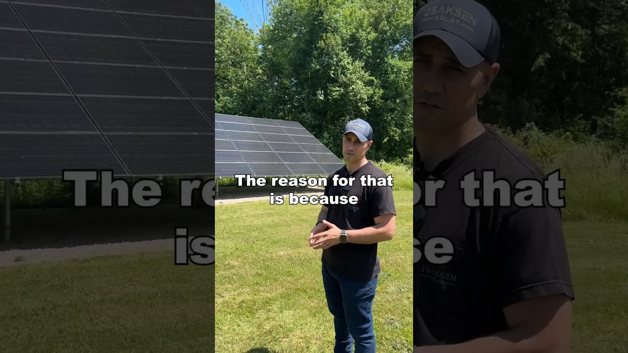 Why ground-mount solar is more efficient #groundmount #solar #solarpanels #solarefficiency