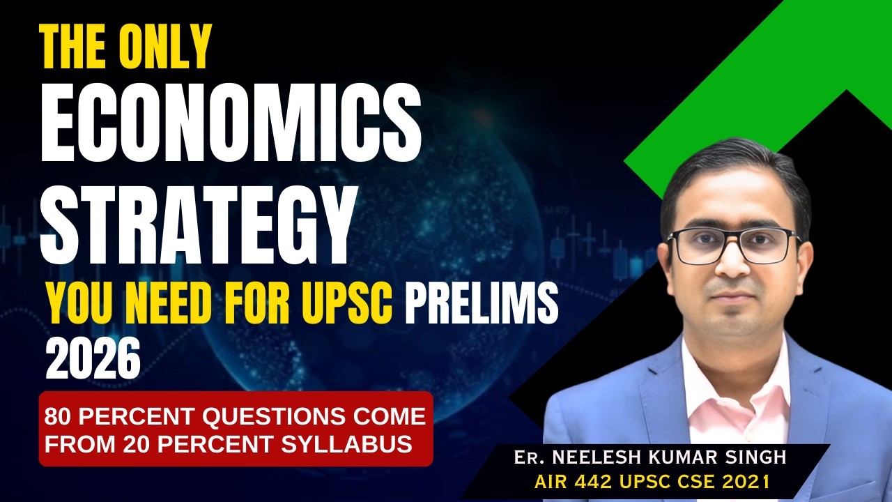The Only Economy Strategy You need for UPSC Prelims 2026 | 80% Questions come from 20% Syllabus #ias