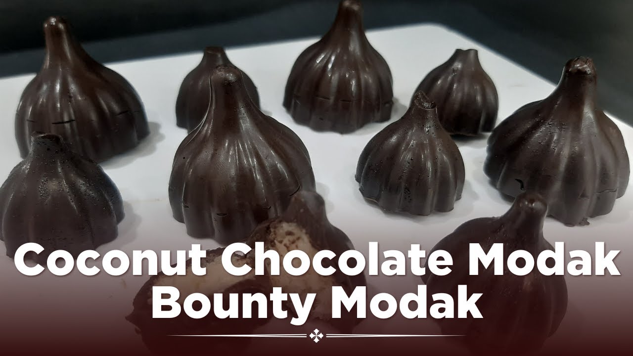 Chocolate Modak Recipe | Bounty Modak | Easy & Quick Homemade Modak Recipe | GaneshChaturthi Special
