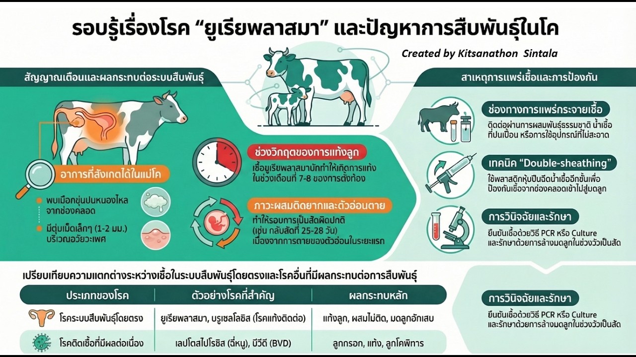 ยูเรียพลาสมา โรคร้ายทางระบบสืบพันธุ์โค