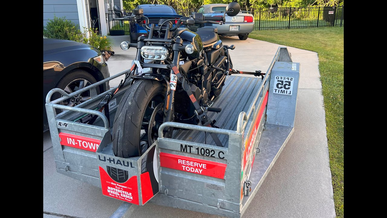 U-Haul motorcycle trailer