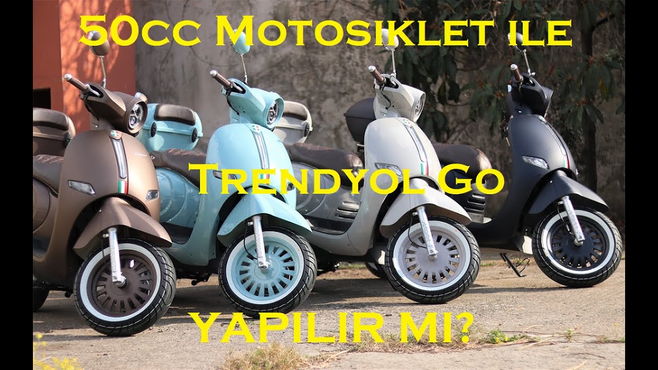 50cc'lik Motosikletle Trendyol Go Kuryeliği Yapmak