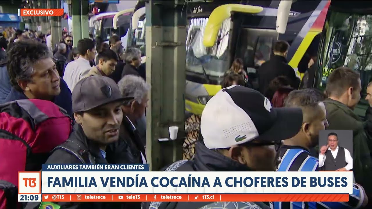 Familia vendía cocaína a choferes de buses en terminal