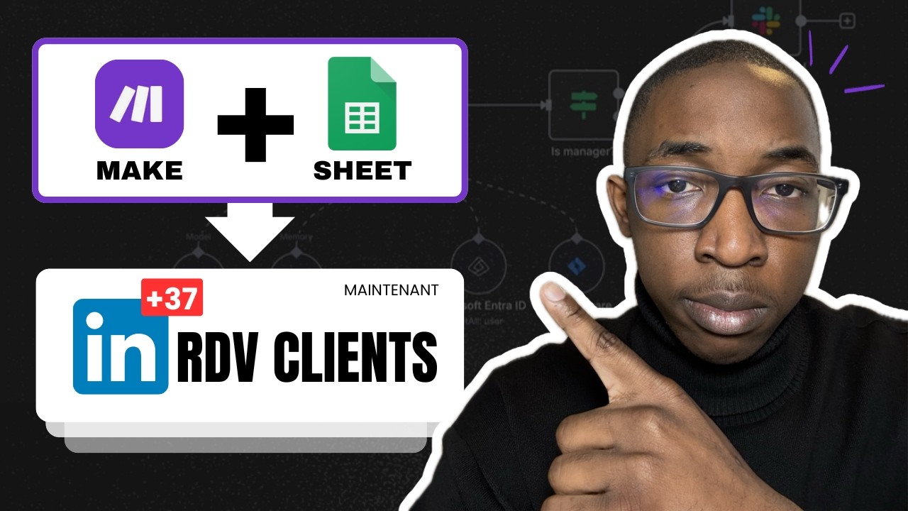 Comment booker plus de RDV LinkedIn grâce à ce CRM automatisé (Make + Google Sheets)
