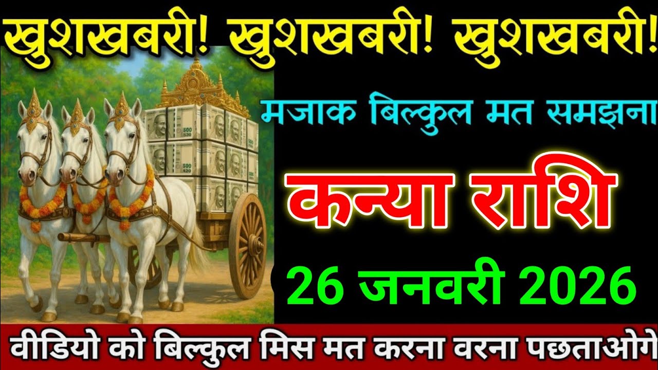 कन्या राशि 20 जनवरी 2026 खुशखबरी खुशखबरी खुशखबरी मजाक बिल्कुल मत समझना। Kanya Rashi