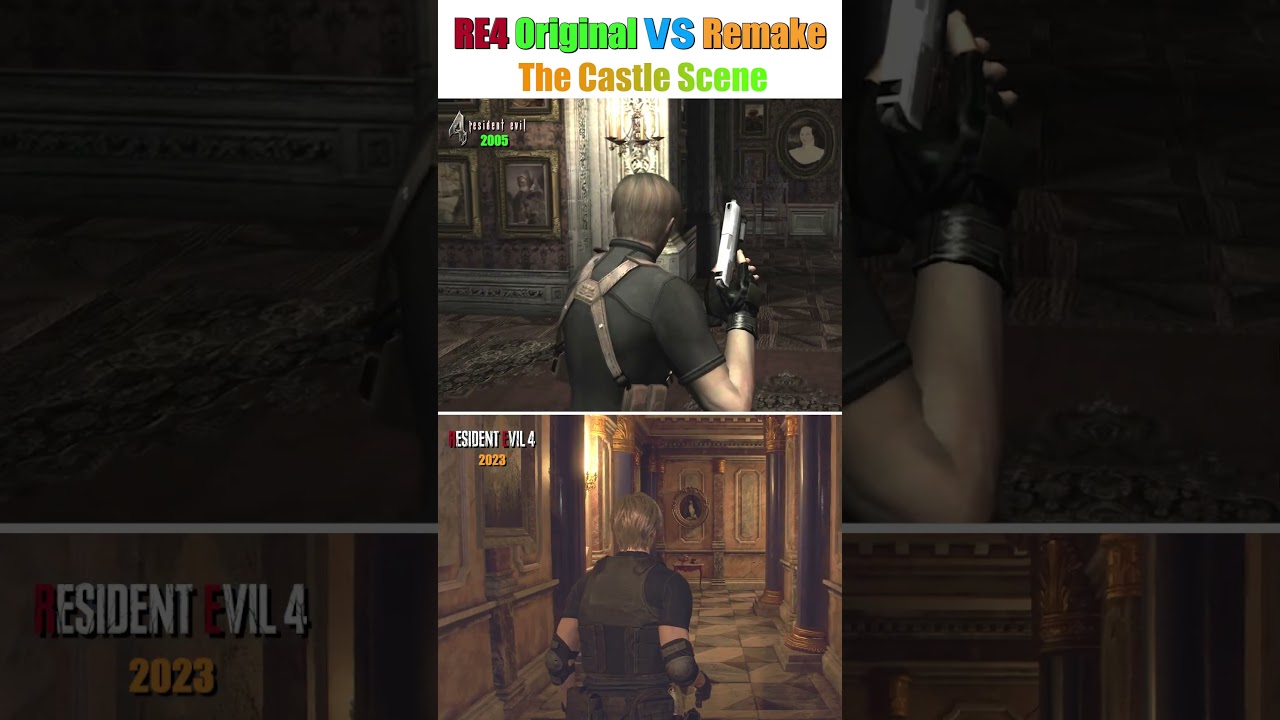 RE4 Original vs Remake: Which The Castle Scene is Better? #ResidentEvil