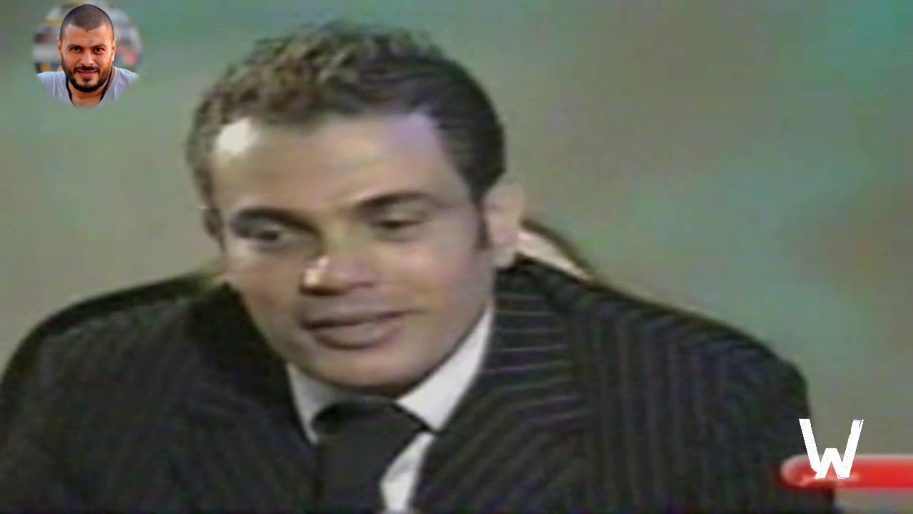 لقاء نادر مع عمرو دياب في حفل هلا فبراير 2002