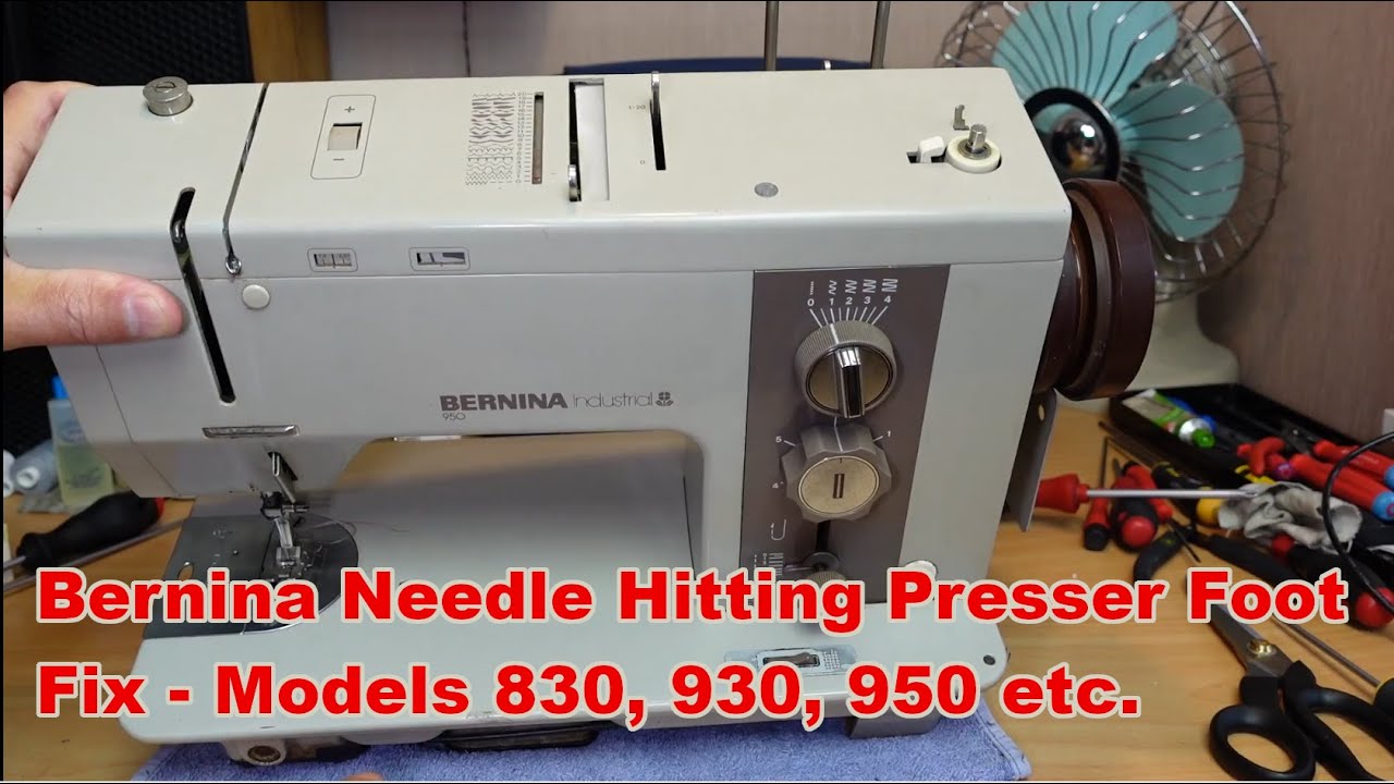 Bernina - Исправление положения лапки при ударе иглы - 830, 930, 950 и т. д.