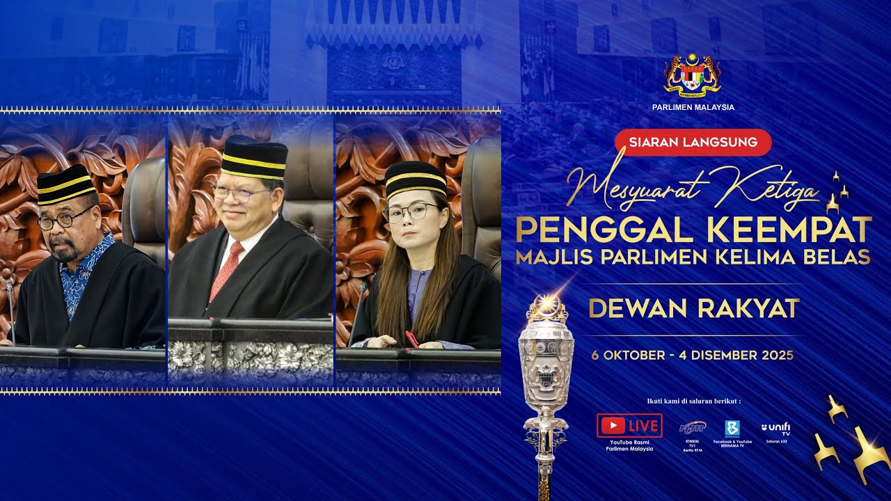 LANGSUNG: Persidangan Dewan Rakyat | Mesyuarat Ketiga Penggal Keempat | 28 Oktober 2025