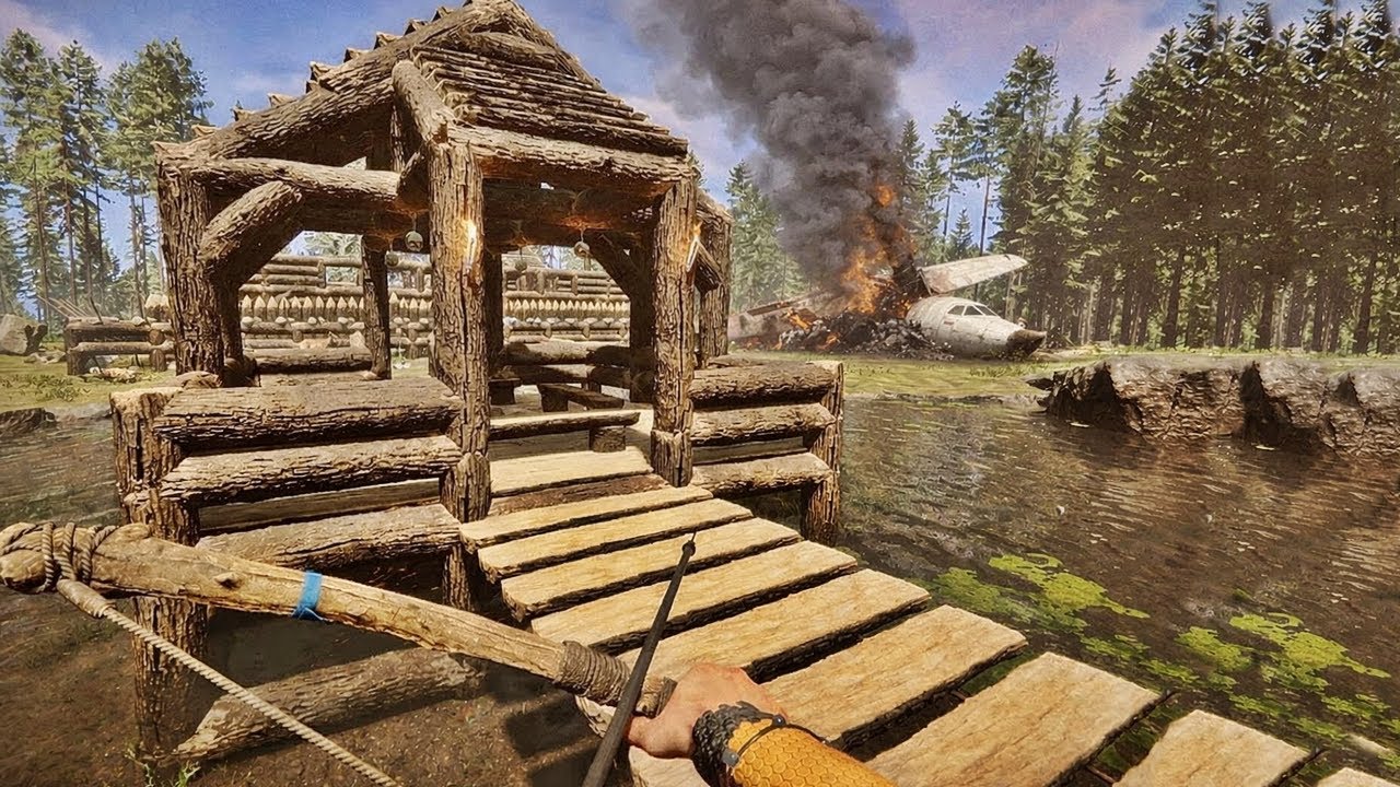 🔴AO VIVO🔴 SOBREVIVENDO NA FLORESTA APÓS A QUEDA DE UM AVIÃO! - Jogando THE FOREST #04