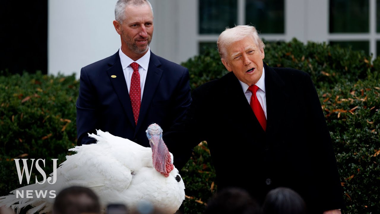 Trump Digs at Democrats, Joe Biden During Turkey Pardon Speech | WSJ News