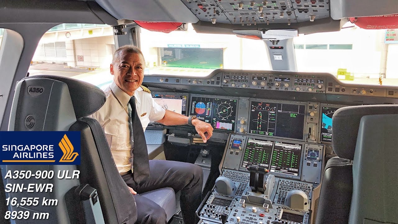 Самый длинный в мире перелет с капитаном Алоизиусом Ви — SQ Airbus A350ULR