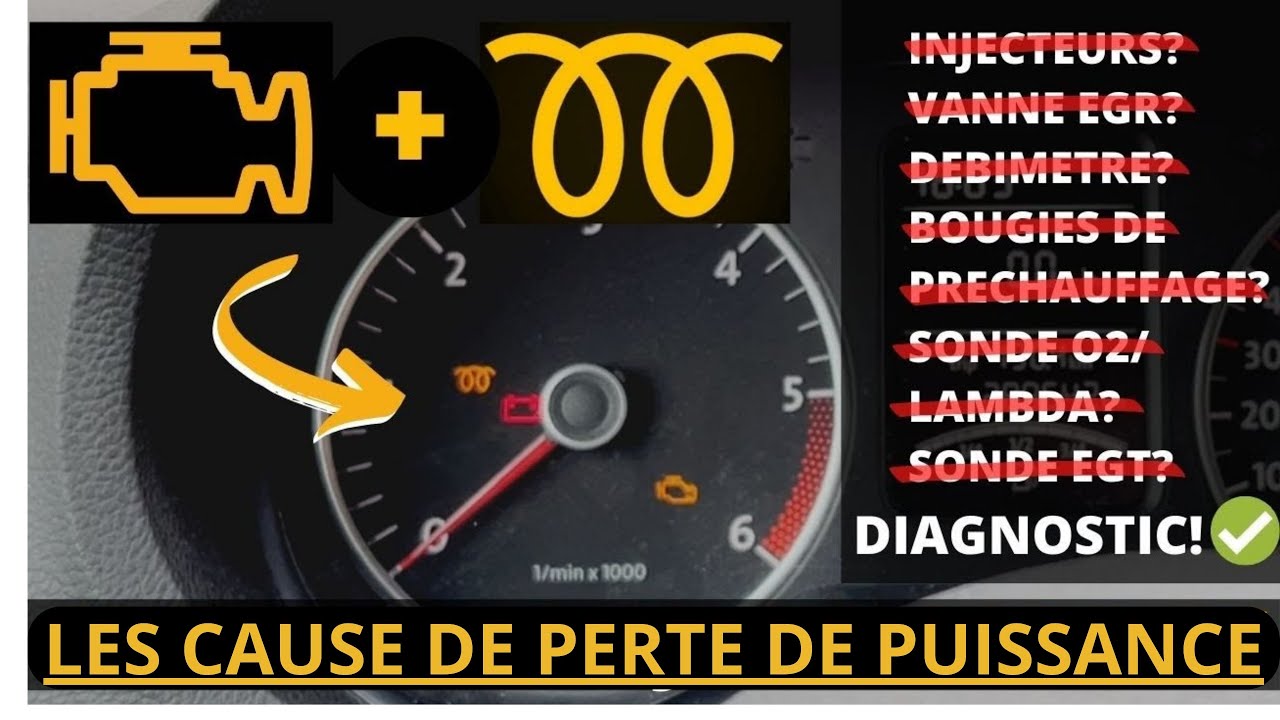 les causes de perte puissance moteur - manque de puissance (tirage)