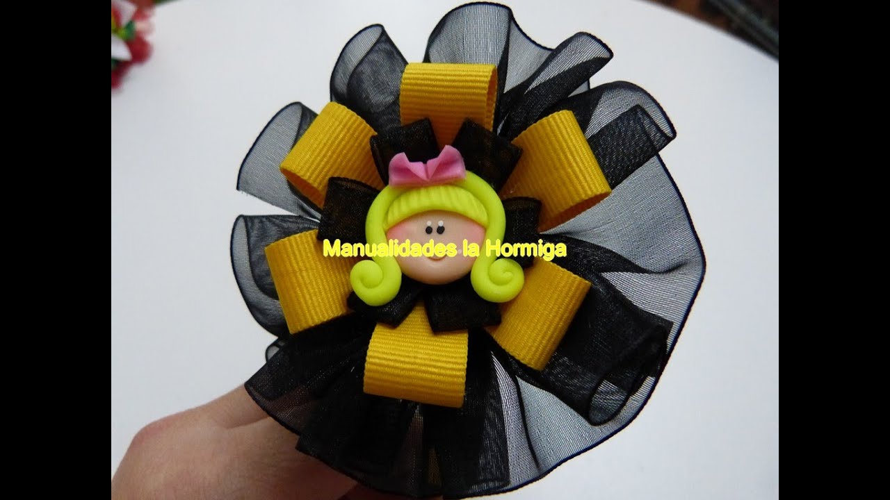 Como Hacer Lazos de cinta para decorar Diademas,How to Make Ribbon Ties to decorate Headbands,